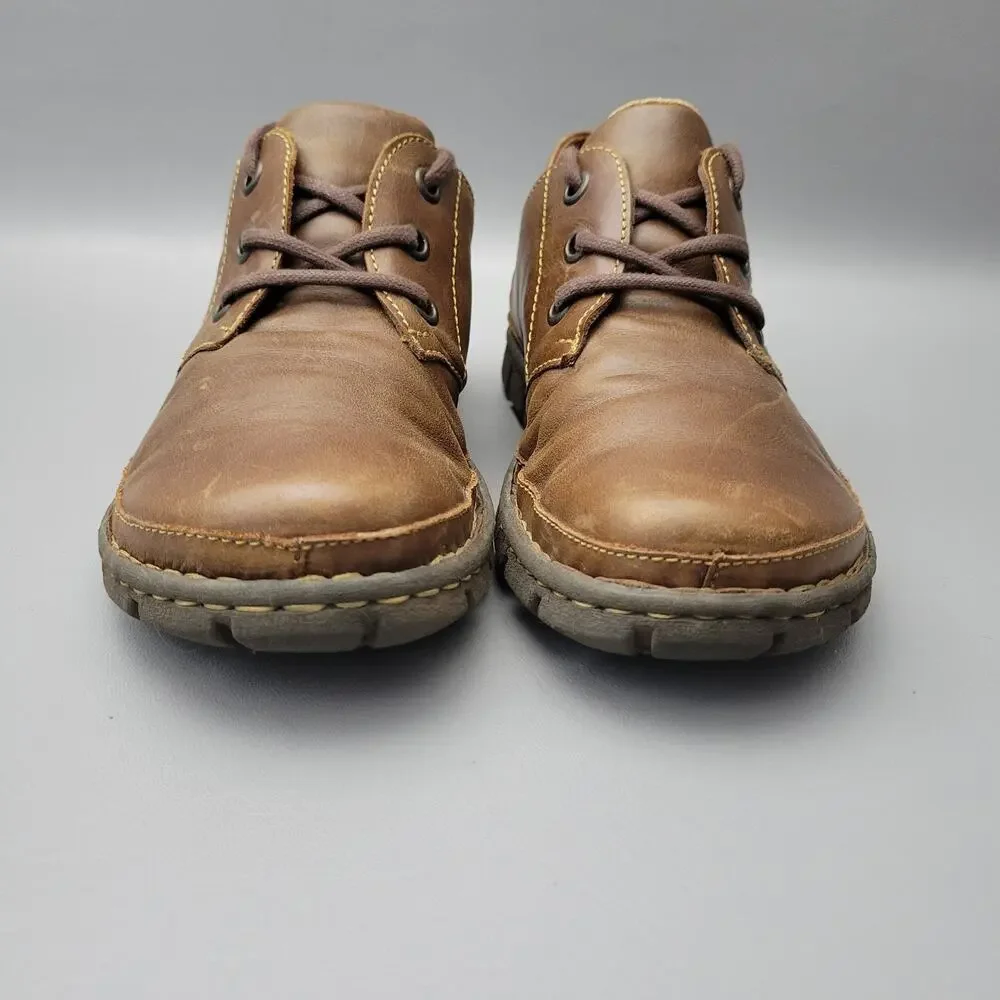 Born Mens Size 9 Brown Sandor Oxford Loafers Lace- Up Comfort Shoes